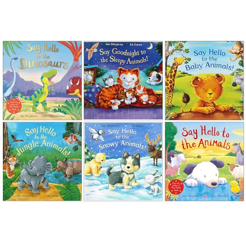 Stock image for Say Hello to the Animals 6 Books Bundle Collection (say hello to the baby animals,say hello to the animals,Say Boo to the Animals!,Say Hello to the Jungle Animals!,Say Hello to the Snowy Animals!,Say Goodnight to the Sleepy Animals!) for sale by Revaluation Books