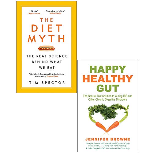 Imagen de archivo de Happy Healthy Gut and The Diet Myth 2 Books Bundle Collection - The Plant-Based Diet Solution to Curing IBS and Other Chronic Digestive Disorders,The Real Science Behind What We Eat a la venta por Revaluation Books