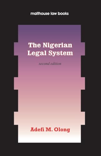 Beispielbild fr The Nigerian Legal System. Second Edition zum Verkauf von Ria Christie Collections