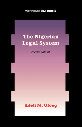 9789780232276: The Nigerian Legal System: An Introduction