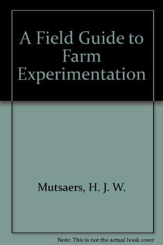 Stock image for A field guide for on-farm experimentation. for sale by Kloof Booksellers & Scientia Verlag