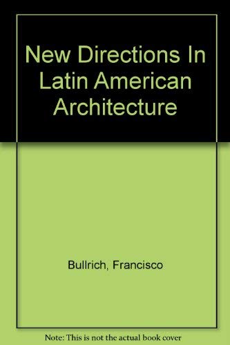 9789787185698: New Directions In Latin American Architecture