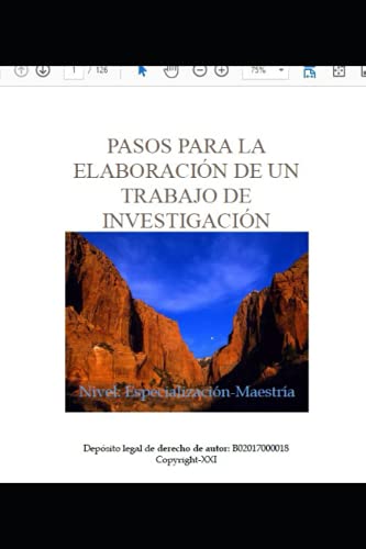 Stock image for PASOS PARA LA ELABORACIN DE UN TRABAJO DE INVESTIGACIN (Spanish Edition) for sale by Lucky's Textbooks