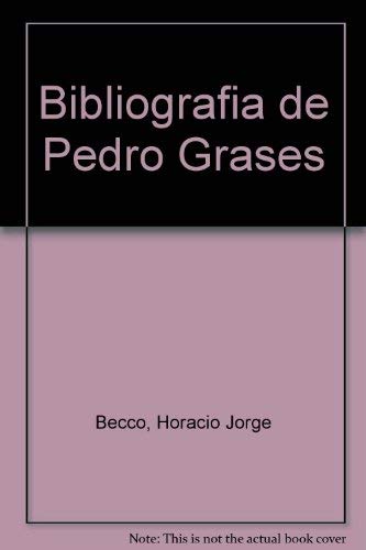 Stock image for Bibliografia de Pedro Grases for sale by Zubal-Books, Since 1961