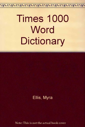 Beispielbild fr Times Word Dictionary zum Verkauf von HPB-Red