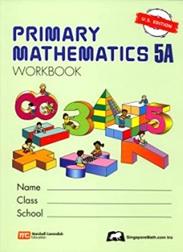 Imagen de archivo de Primary Mathematics 5a a la venta por -OnTimeBooks-
