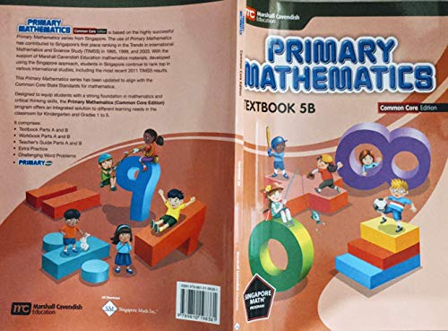 Stock image for Singapore Math, Common Core Edition, Primary Mathematics Textbook 5B for sale by Gulf Coast Books