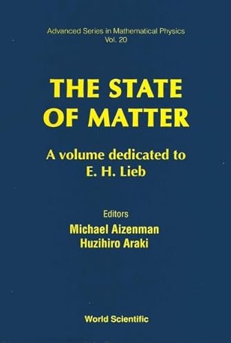 Imagen de archivo de State of Matter: A Volume Dedicated to E. H. Lieb a la venta por Montana Book Company