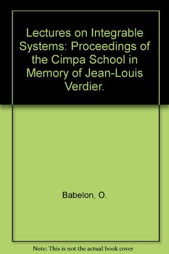 Image d'archives pour Lectures on Integrable Systems . In Memory of Jean-Louis Verdier. Proceedings of the Cimpa School. mis en vente par Antiquariat Bernhardt