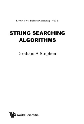 Beispielbild fr String Searching Algorithms (Volume 3) zum Verkauf von Anybook.com