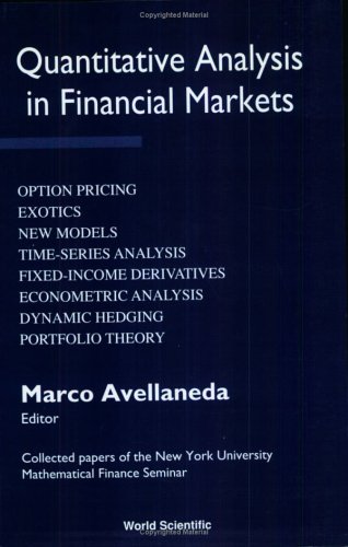 9789810237899: Quantitative Analysis in Financial Markets Volume I : Collected Papers of the New York University Mathematical Finance Seminar