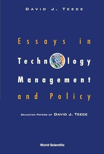 Beispielbild fr Essays in Technology Management and Policy zum Verkauf von Big River Books