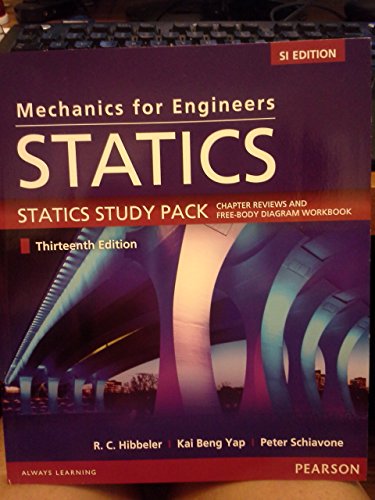 Beispielbild fr Mechanics for Engineers:Statics SI Study Pack zum Verkauf von SecondSale