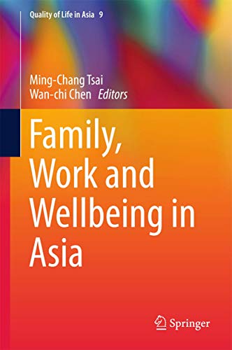 Imagen de archivo de Family, Work and Wellbeing in Asia. a la venta por Gast & Hoyer GmbH