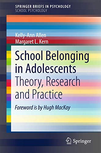9789811059957: School Belonging in Adolescents: Theory, Research and Practice (SpringerBriefs in School Psychology)