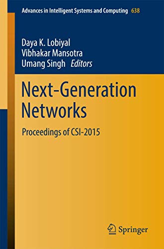 9789811060045: Next-Generation Networks: Proceedings of CSI-2015: 638