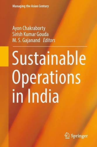 Image d'archives pour Sustainable Operations in India. mis en vente par Universit�tsbuchhandlung Herta Hold GmbH