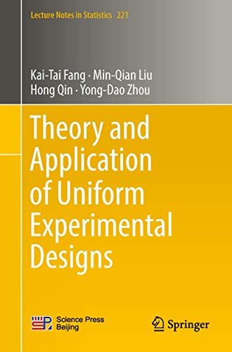 Imagen de archivo de Theory and Application of Uniform Experimental Designs a la venta por Revaluation Books