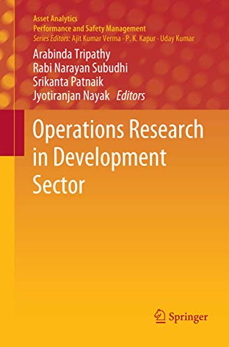9789811347085: Operations Research in Development Sector