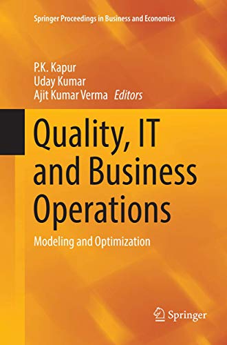 Beispielbild fr Quality, IT and Business Operations: Modeling and Optimization (Springer Proceedings in Business and Economics) zum Verkauf von Ria Christie Collections