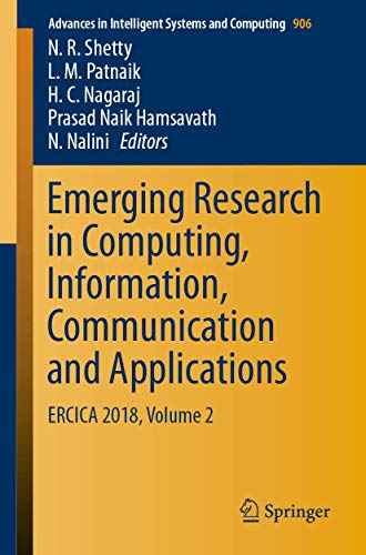 9789811360008: Emerging Research in Computing, Information, Communication and Applications: Ercica 2018 (2)