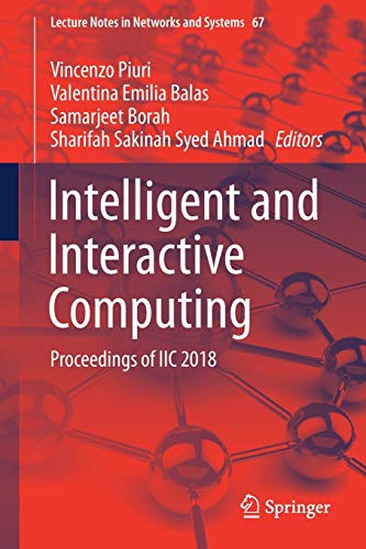 Imagen de archivo de Intelligent and Interactive Computing. Proceedings of IIC 2018. a la venta por Gast & Hoyer GmbH