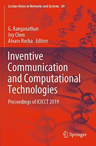 9789811501487: Inventive Communication and Computational Technologies: Proceedings of Icicct 2019: 89