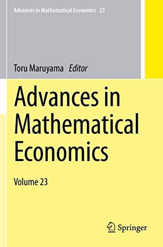 Stock image for Advances in Mathematical Economics-Volume 23 for sale by Basi6 International