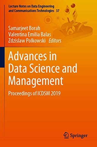 9789811509803: Advances in Data Science and Management: Proceedings of Icdsm 2019