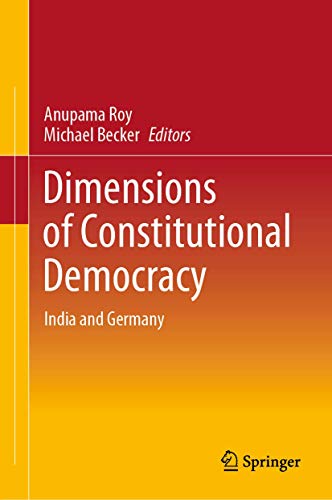 Stock image for Dimensions of Constitutional Democracy: India and Germany for sale by GF Books, Inc.