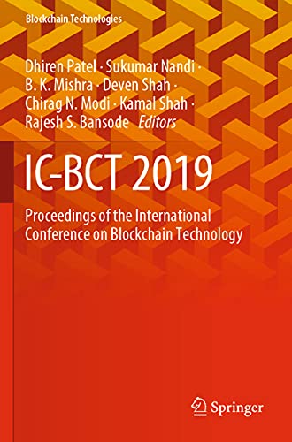 9789811545443: IC-BCT 2019: Proceedings of the International Conference on Blockchain Technology