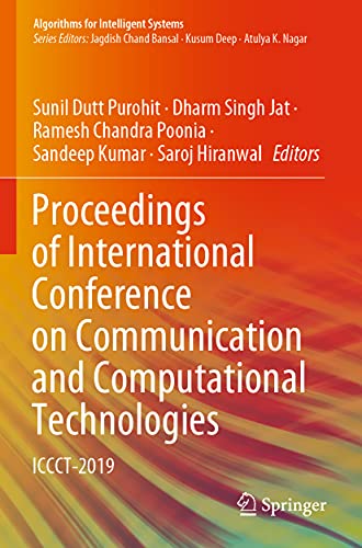 Stock image for Proceedings of International Conference on Communication and Computational Technologies: ICCCT-2019 (Algorithms for Intelligent Systems) for sale by Lucky's Textbooks