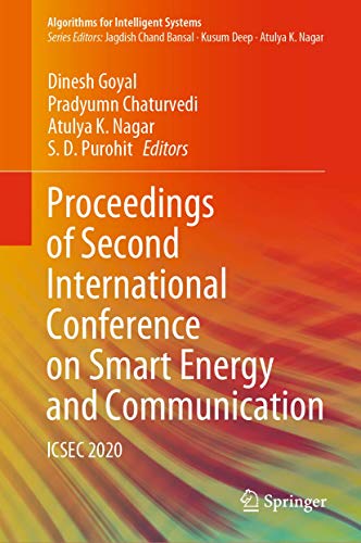 Stock image for Proceedings of Second International Conference on Smart Energy and Communication: ICSEC 2020 (Algorithms for Intelligent Systems) for sale by Lucky's Textbooks