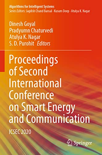 Stock image for Proceedings of Second International Conference on Smart Energy and Communication: ICSEC 2020 (Algorithms for Intelligent Systems) for sale by Lucky's Textbooks