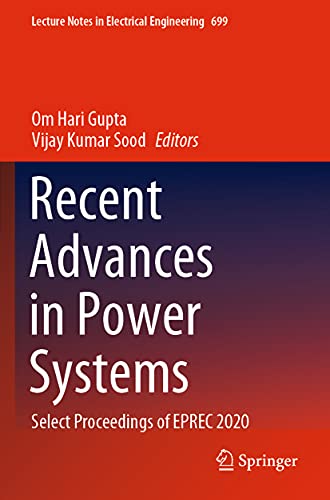 Beispielbild fr Recent Advances in Power Systems : Select Proceedings of EPREC 2020 zum Verkauf von Blackwell's