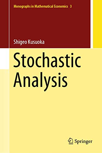 Stock image for Stochastic Analysis (Monographs in Mathematical Economics, 3) for sale by GF Books, Inc.