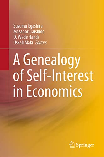 Imagen de archivo de A Genealogy of Self-Interest in Economics a la venta por HPB-Red