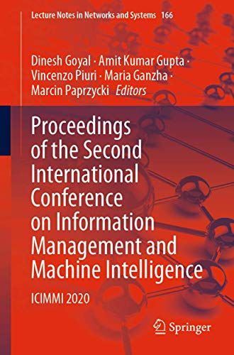 Imagen de archivo de Proceedings of the Second International Conference on Information Management and Machine Intelligence: ICIMMI 2020 a la venta por ThriftBooks-Dallas