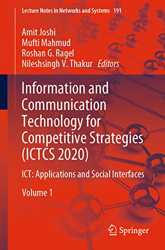 Imagen de archivo de Information and Communication Technology for Competitive Strategies Ictcs 2020: Ict: Applications and Social Interfaces a la venta por Revaluation Books