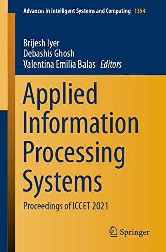 Stock image for Applied Information Processing Systems. Proceedings of ICCET 2021. for sale by Gast & Hoyer GmbH