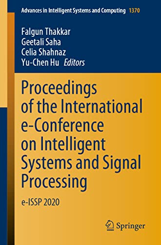 Imagen de archivo de Proceedings of the International e-Conference on Intelligent Systems and Signal Processing: e-ISSP 2020 (Advances in Intelligent Systems and Computing, 1370) a la venta por Ria Christie Collections