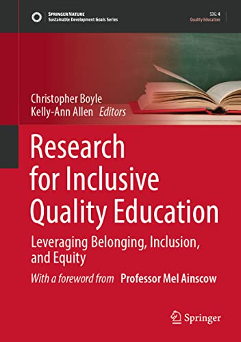 Stock image for Research for Inclusive Quality Education: Leveraging Belonging, Inclusion, and Equity (Sustainable Development Goals Series) for sale by GF Books, Inc.