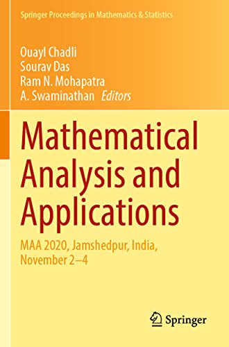 Stock image for Mathematical Analysis and Applications : MAA 2020, Jamshedpur, India, November 2-4 for sale by Ria Christie Collections