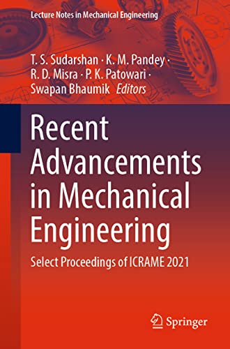Beispielbild fr Recent Advancements in Mechanical Engineering: Select Proceedings of Icrame 2021 zum Verkauf von Revaluation Books