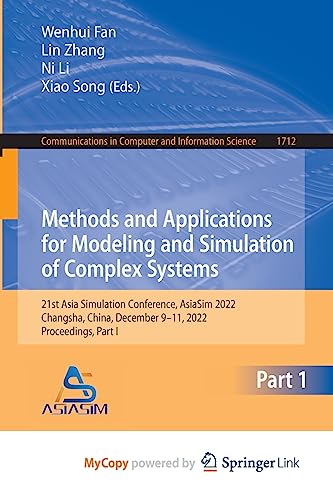 Stock image for Methods and Applications for Modeling and Simulation of Complex Systems for sale by PBShop.store US