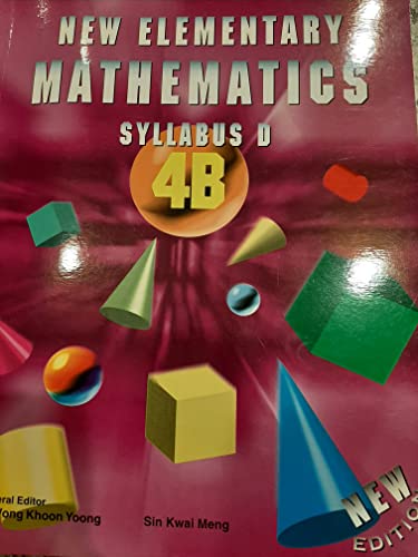 9789812085283: New Elementary Mathematics 4B, Syllabus D