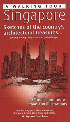 9789812326300: Walking Tour, Singapore: Sketches of the Country's Architectural Treasures