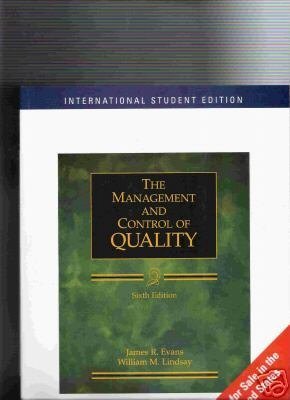 Beispielbild fr The Management Control of Quality zum Verkauf von Books Puddle