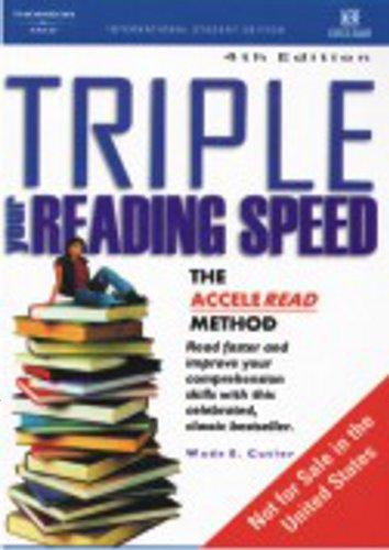 9789812438560: Triple Your Reading Speed [Paperback] [Jan 01, 2011] Wade E. Cutler