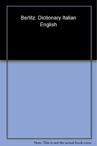 Imagen de archivo de Berlitz Inglese-Italiano Dizionario/Italian-English Dictionary (Berlitz Dictionaries) (Italian Edition) a la venta por HPB Inc.